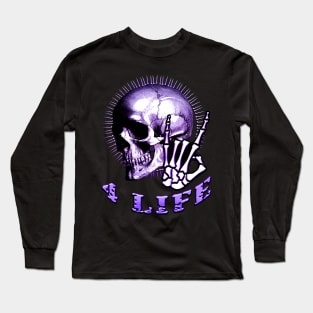 Metal 4 Life Purple Long Sleeve T-Shirt